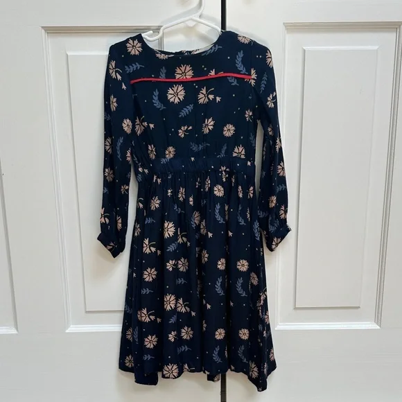 Hello Simone Floral Navy Blue Dress - Picture 3 of 6